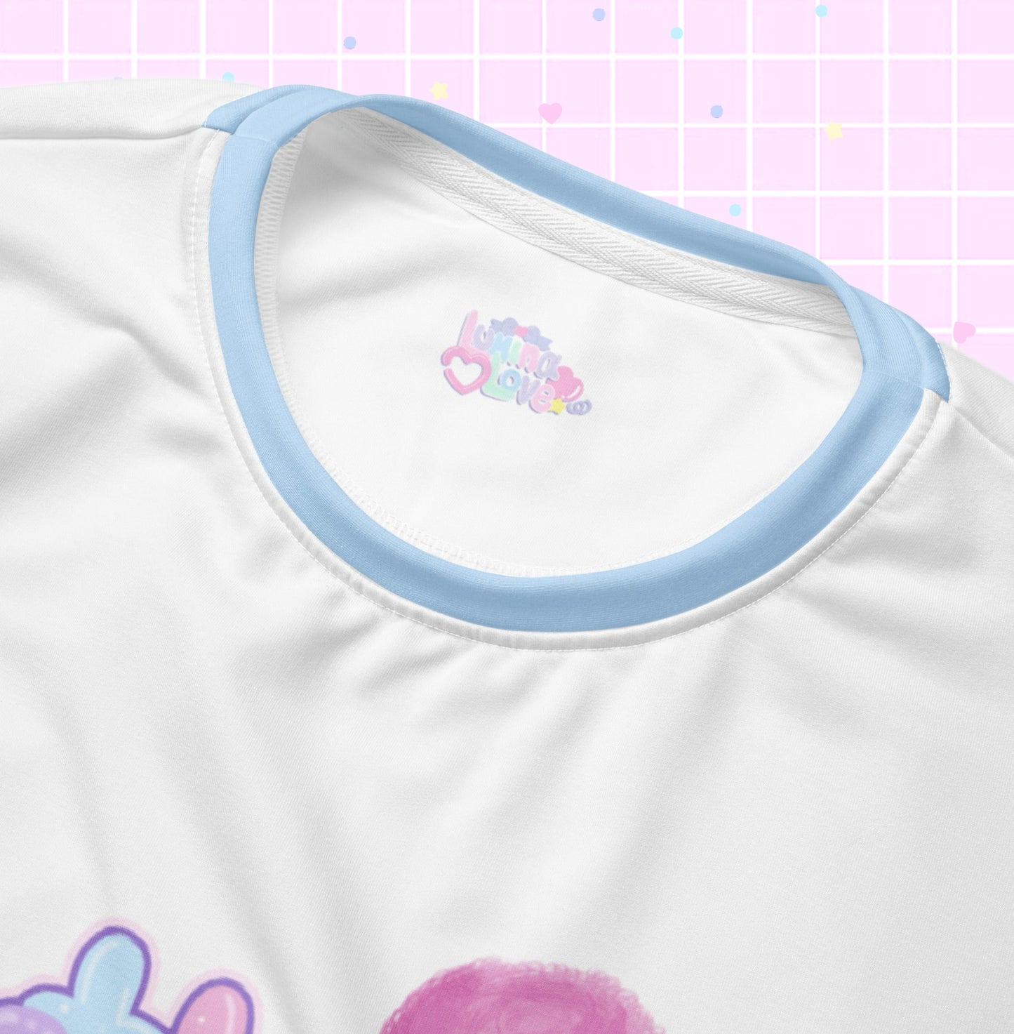 Cotton Candy Club Sweatshirt (White/Pink/Sax)