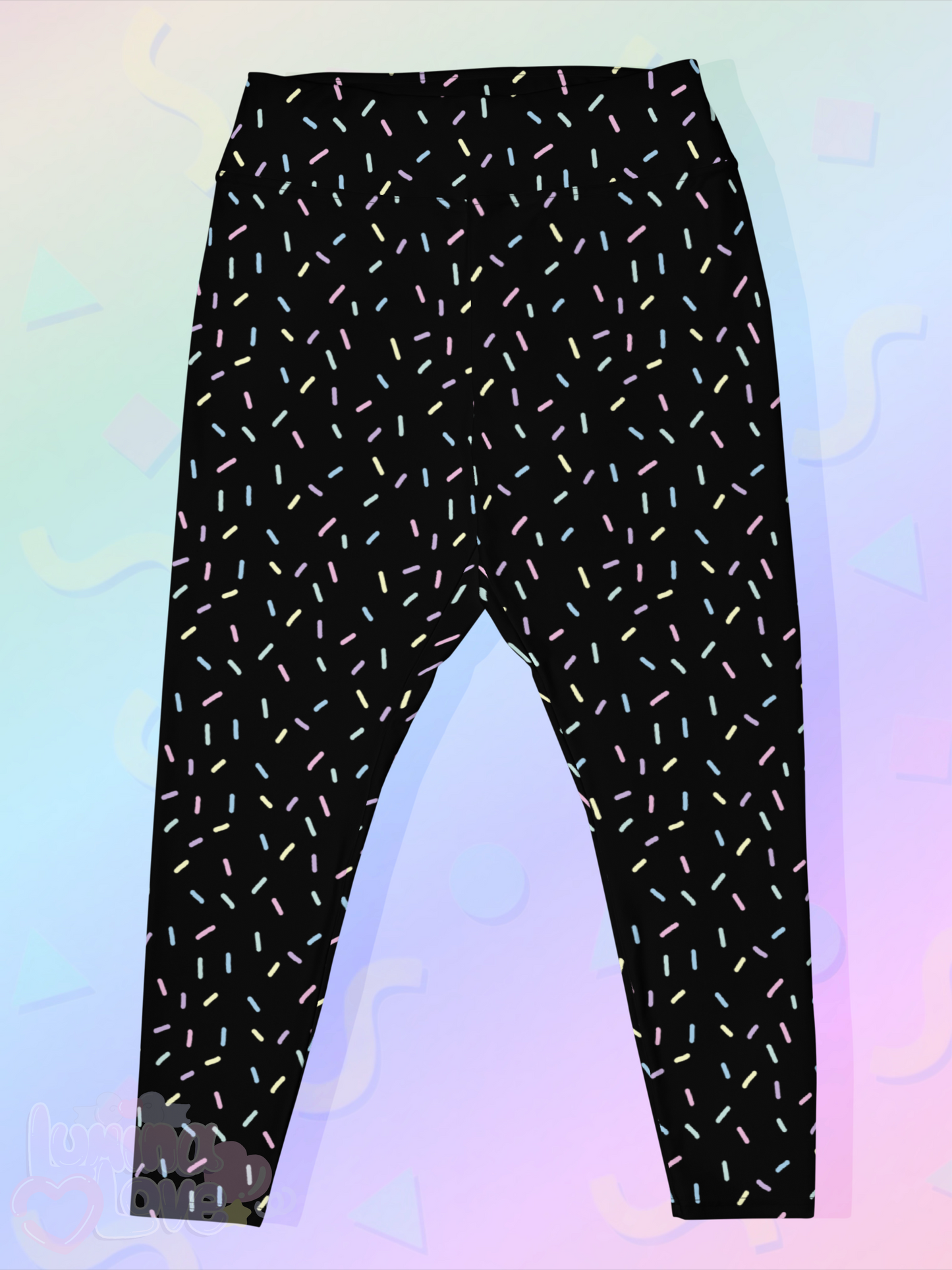 Ice Cream Sprinkle Plus Size Leggings