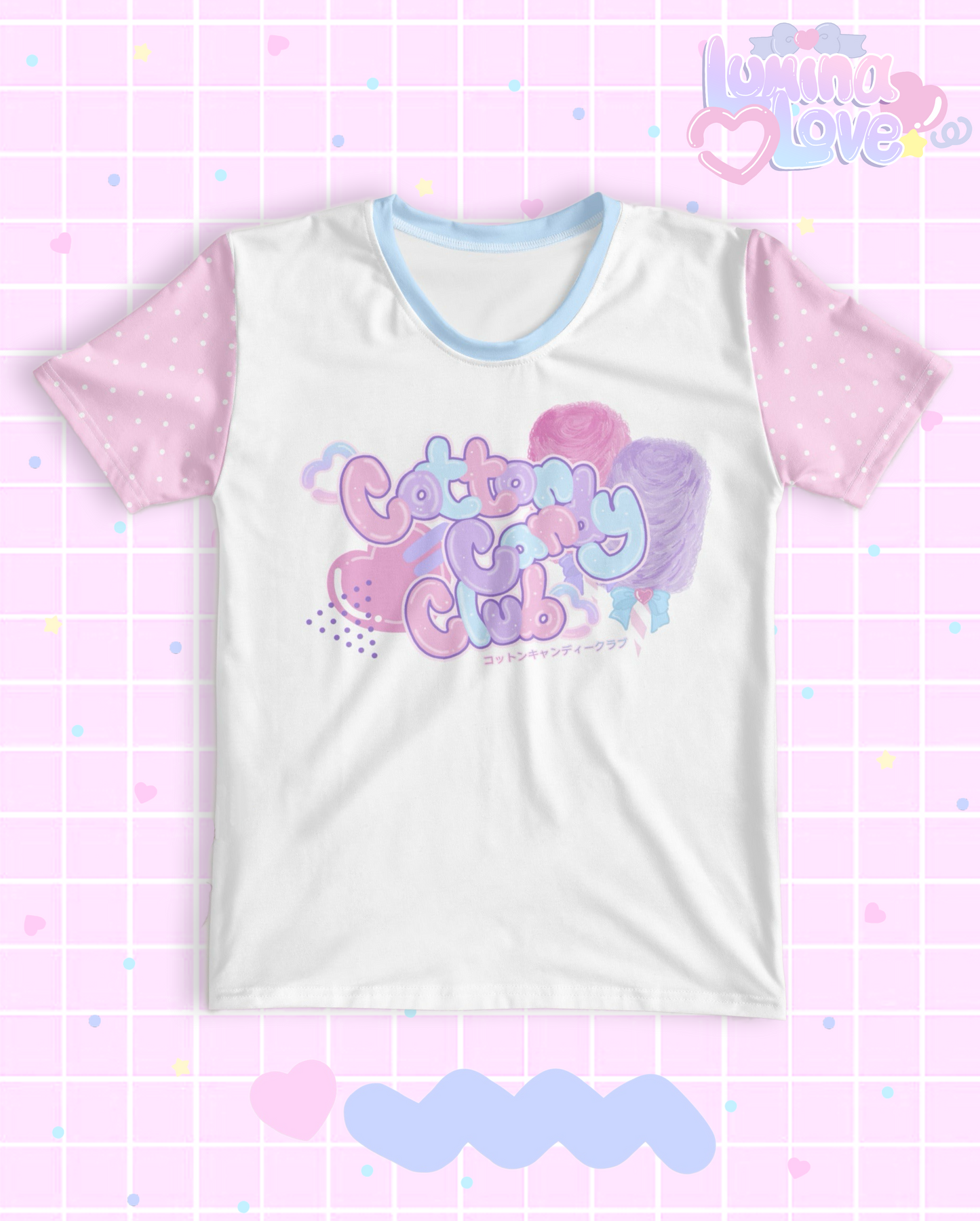 Cotton Candy Club T-shirt (White/Pink)
