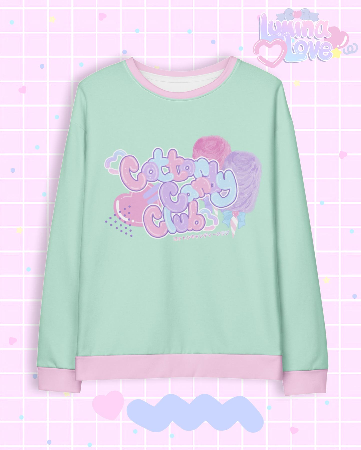 Cotton Candy Club Sweatshirt (Mint)