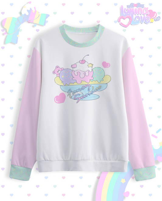 Fancy Sundae Sweatshirt (White)