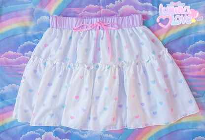 Fancy Hearts Ruffle Skirt
