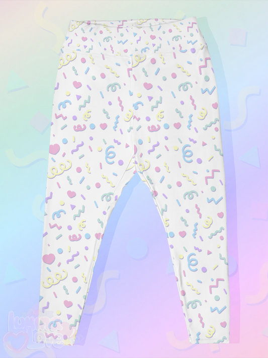 80s Pastel Plus Size Leggings