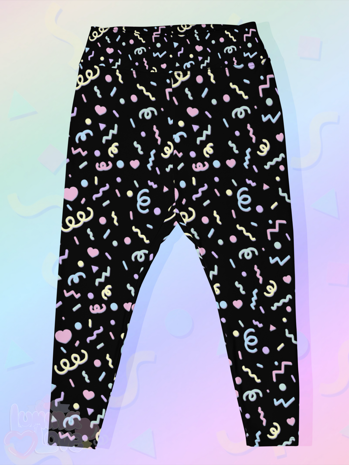 80s Pastel Plus Size Leggings