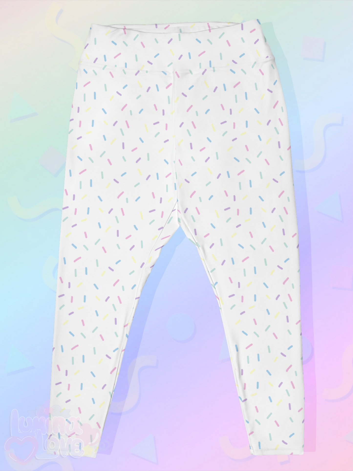 Ice Cream Sprinkle Plus Size Leggings