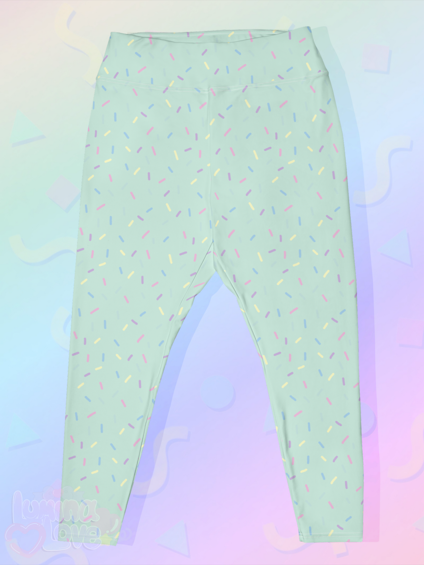Ice Cream Sprinkle Plus Size Leggings