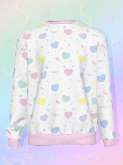 Rainbow Hearts Sweatshirt