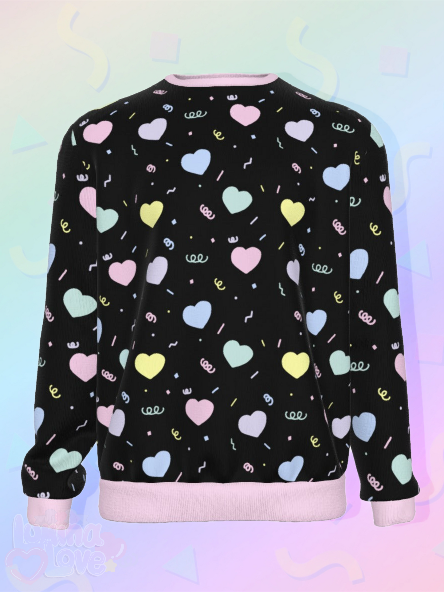 Rainbow Hearts Sweatshirt