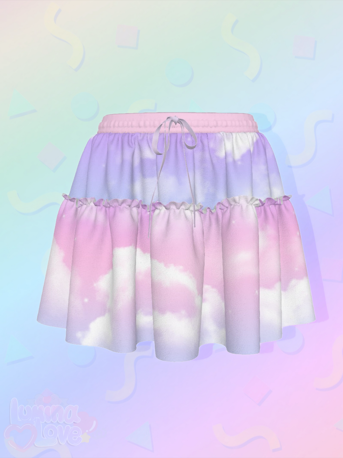 Pastel Skies Ruffle Skirt