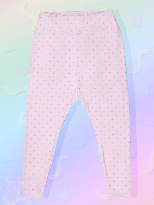 Fancy Hearts Plus Size Leggings