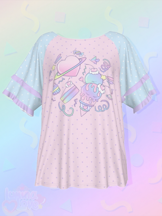 Galaxy of Sweets Ruffle Shirt