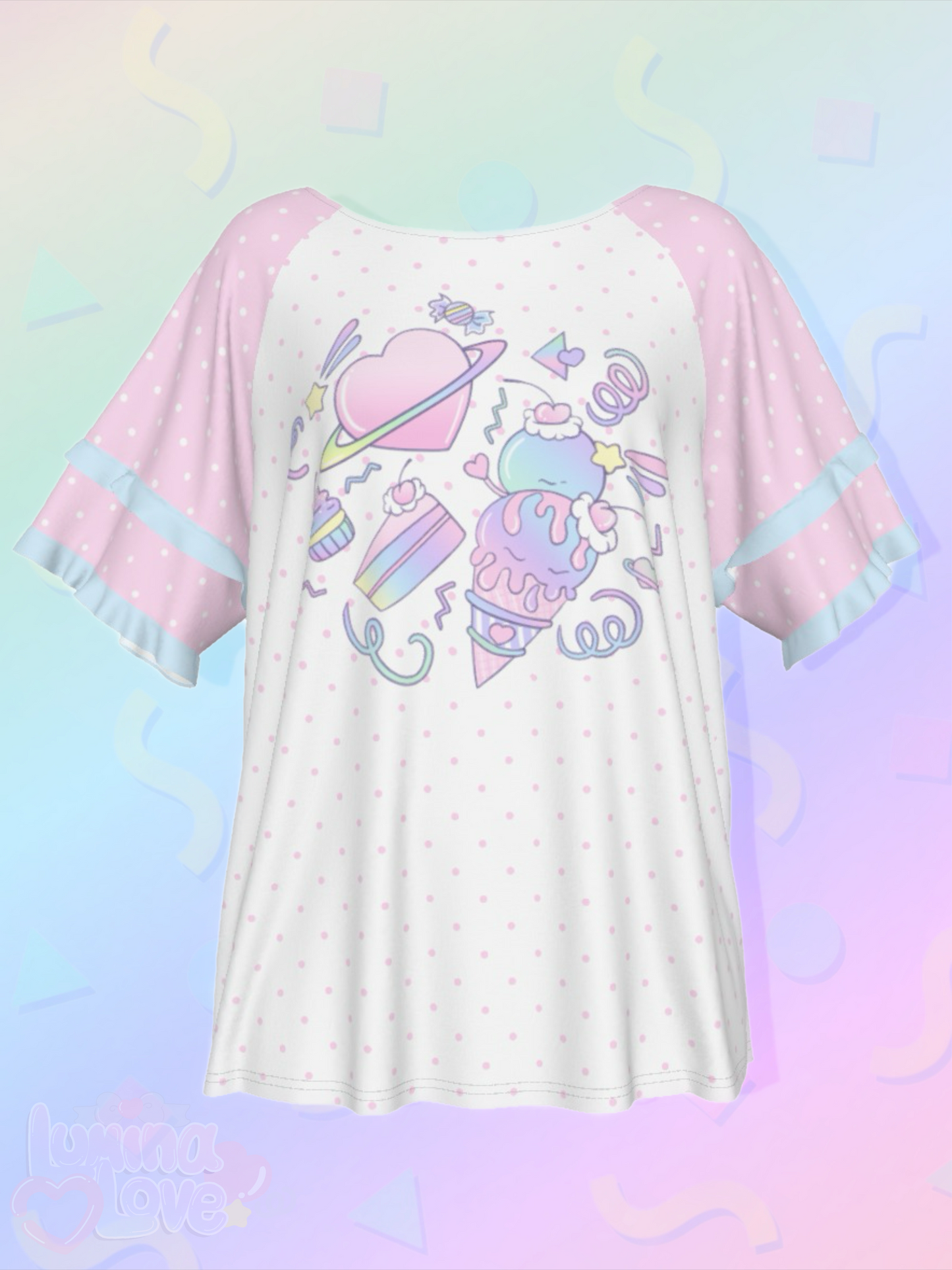 Galaxy of Sweets Ruffle Shirt