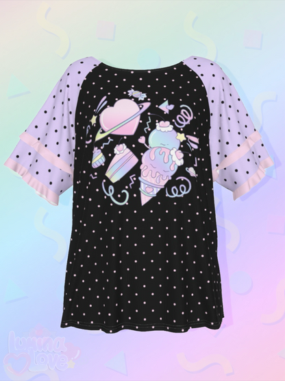 Galaxy of Sweets Ruffle Shirt