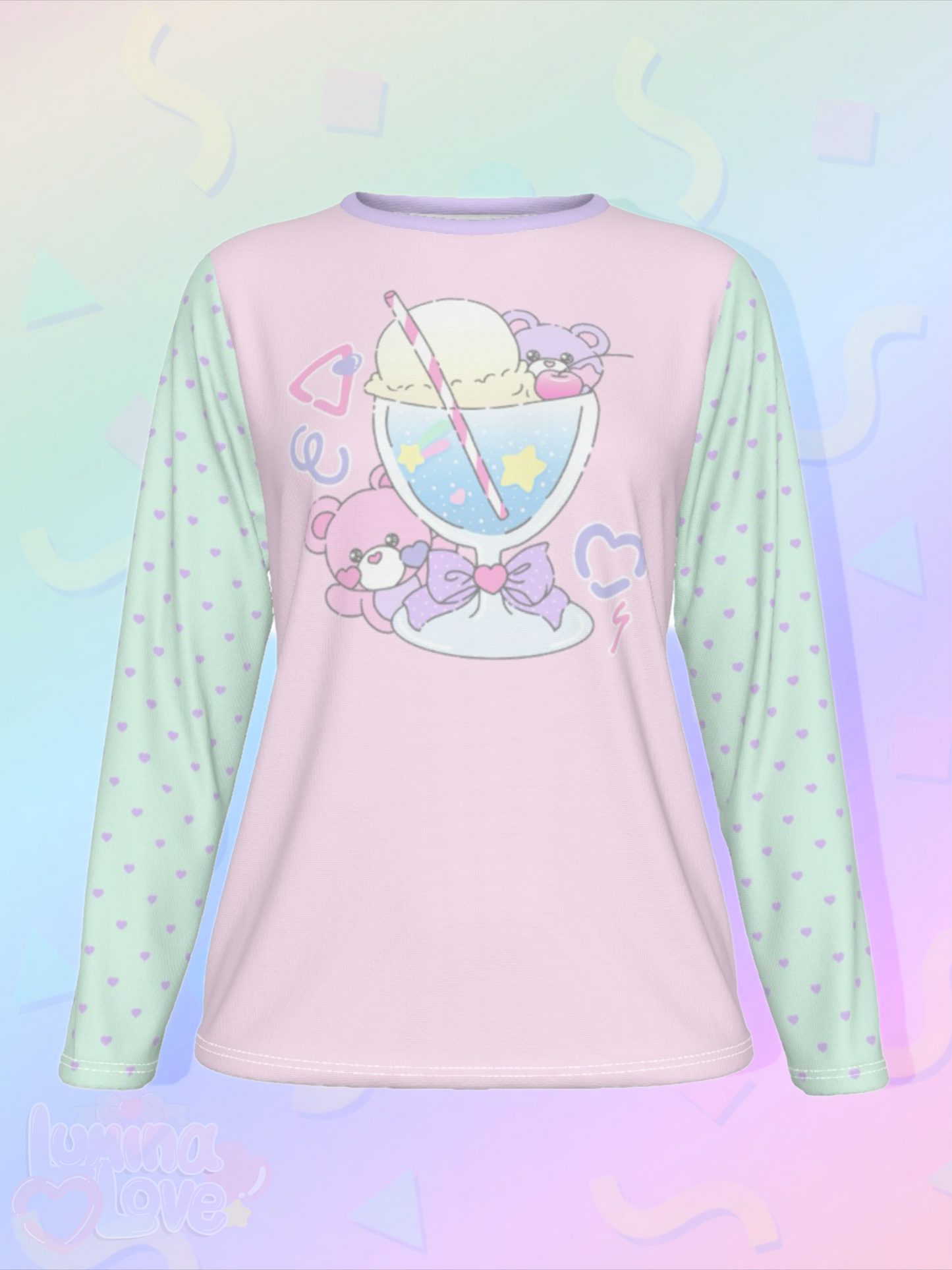 Bears Love Soda Floats Long Sleeve Shirt