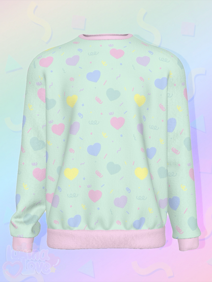 Rainbow Hearts Sweatshirt