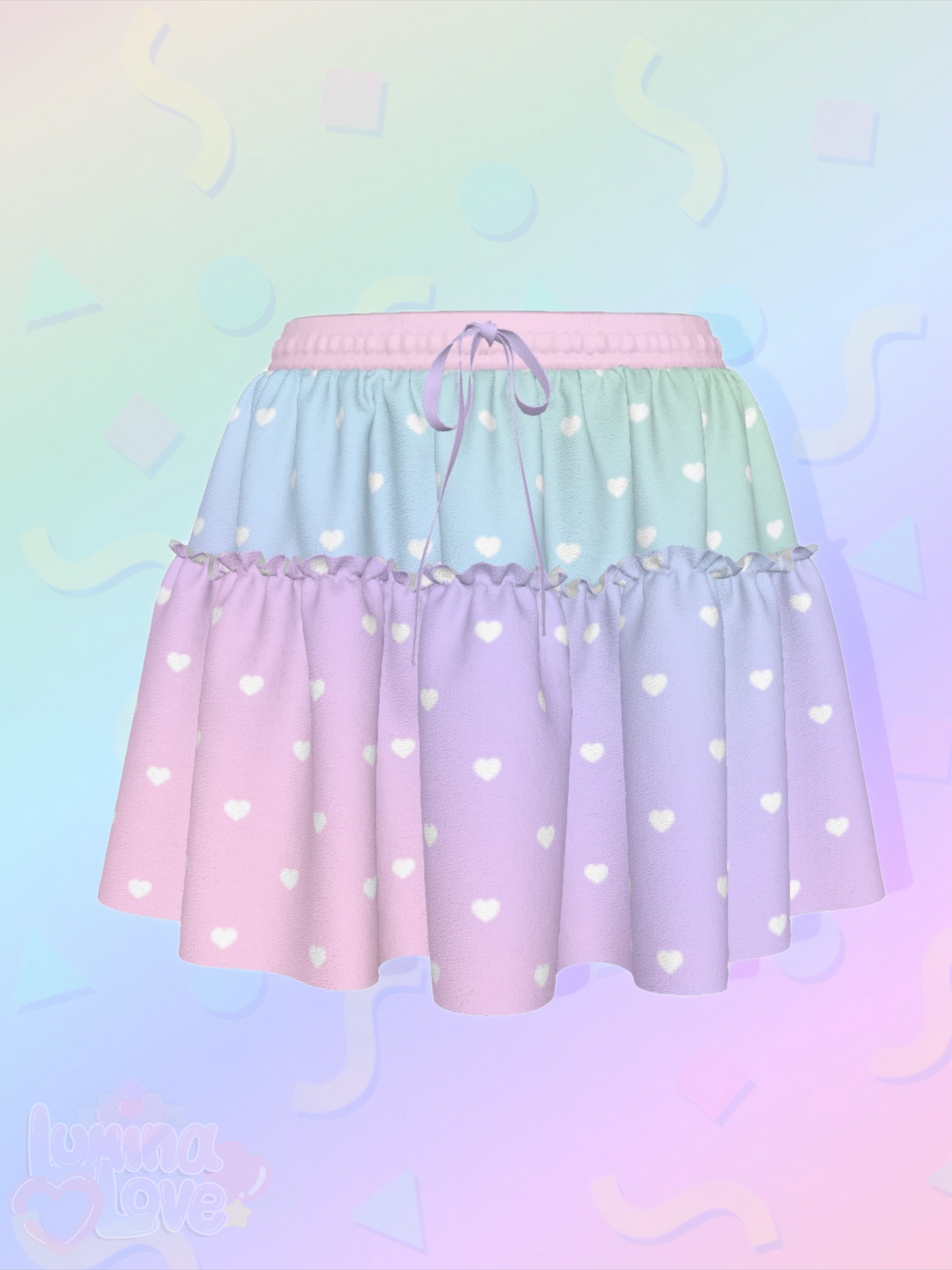 Aurora Heart Ruffle Skirt