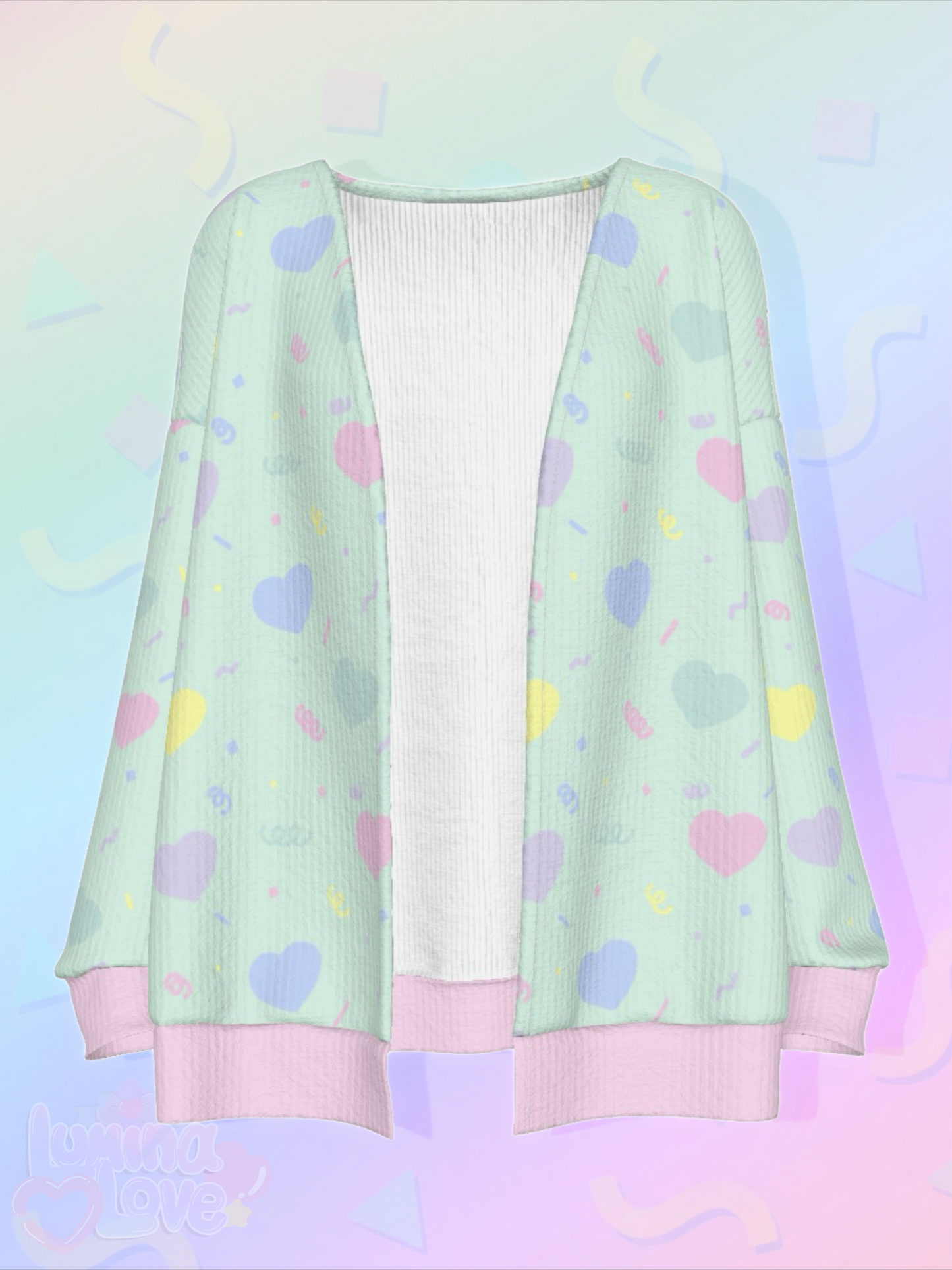 Rainbow Hearts Cardigan
