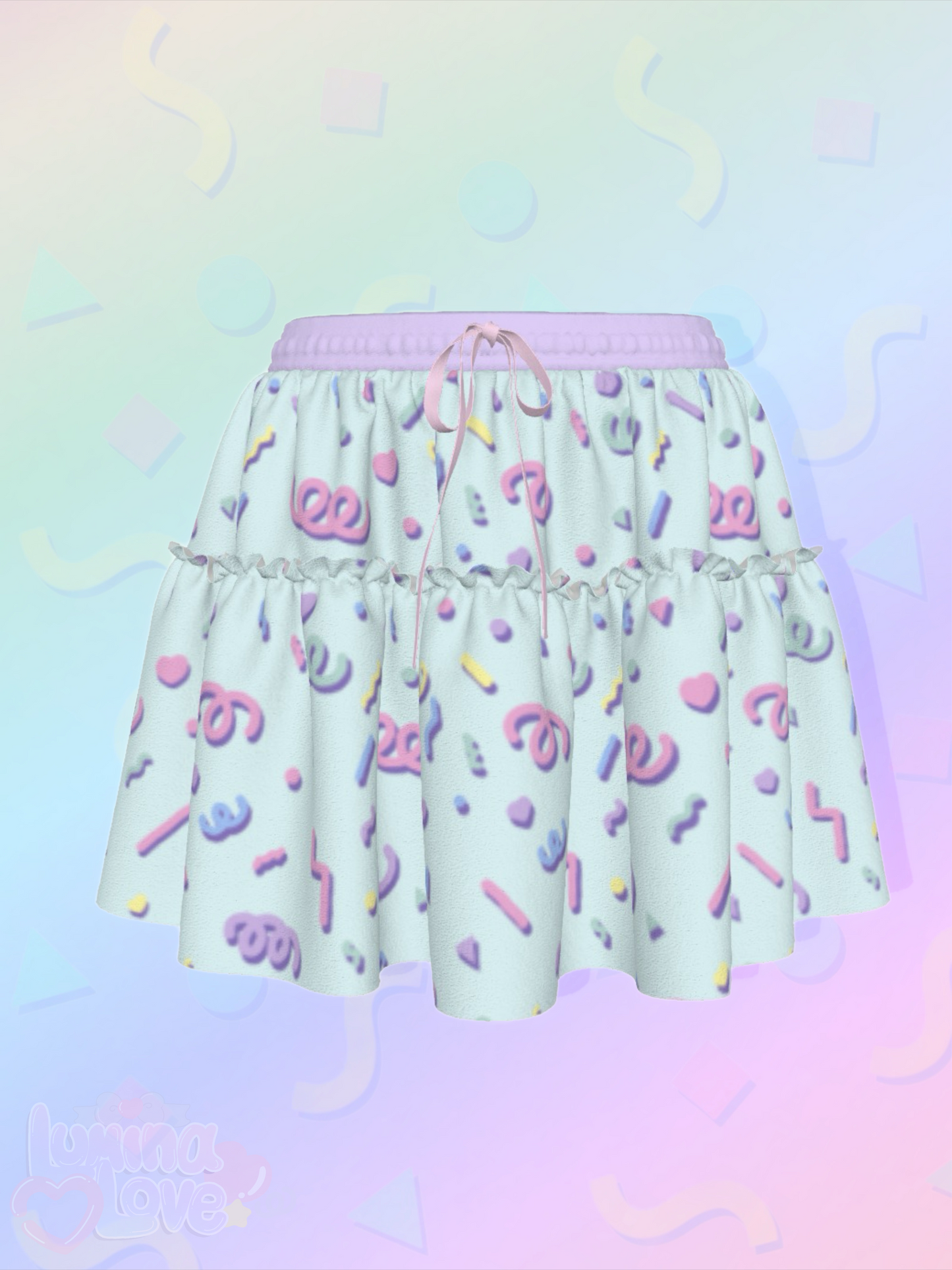 80s Vibe Ruffle Skirt