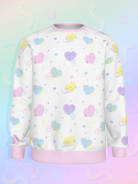 Confetti Heart Party Sweater