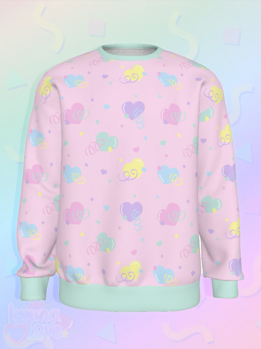 Confetti Heart Party Sweater