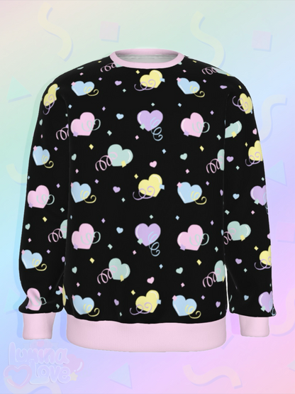 Confetti Heart Party Sweater