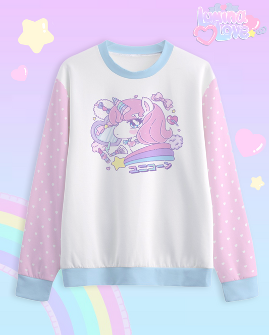Unicorn Dreams Sweatshirt (Pink x Sax)