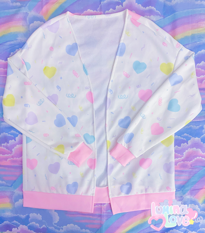 Rainbow Hearts Cardigan